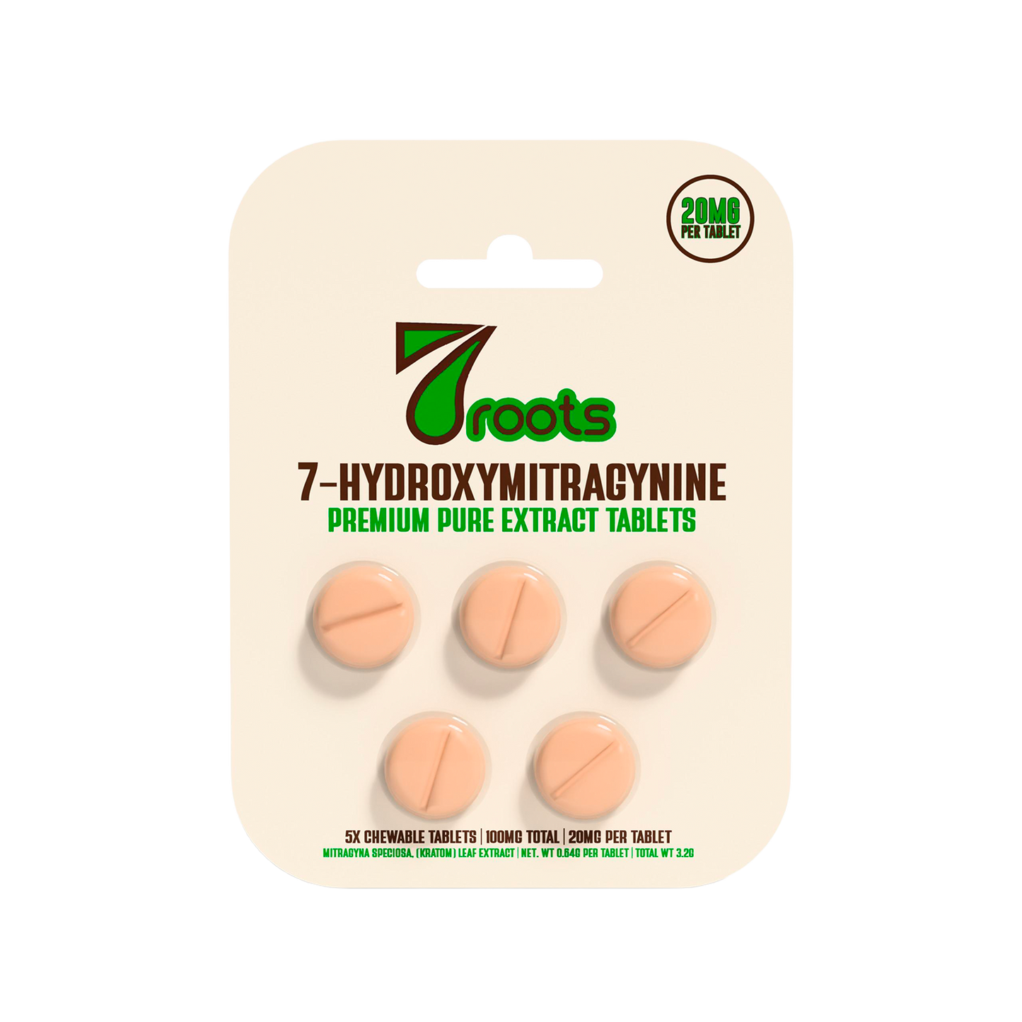 7Roots 20mg 5ct** Blister Pack